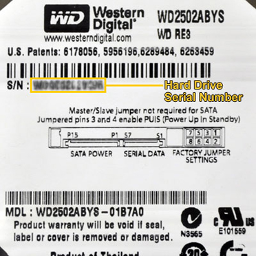 HDD Serial Number Guide