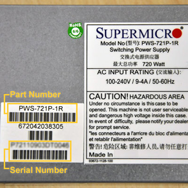 Power Supply Serial Number Guide